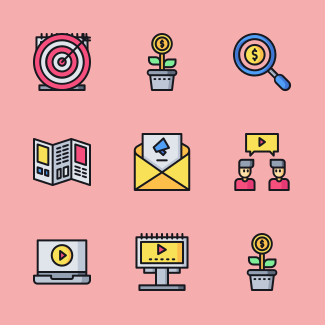 Marketing icons pack