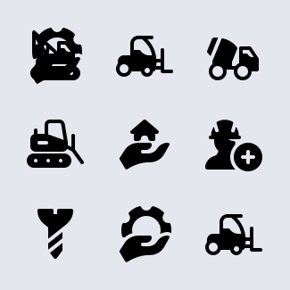 Construction icons pack
