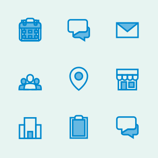 Online shop icons pack
