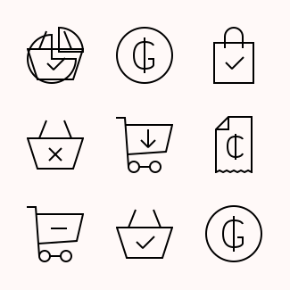 Ecommerce & Shopping icons pack