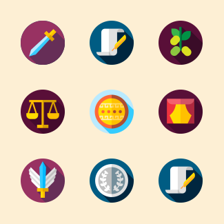 Ancient greece icons pack