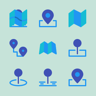 Maps And Navigation ( Free ) icons pack