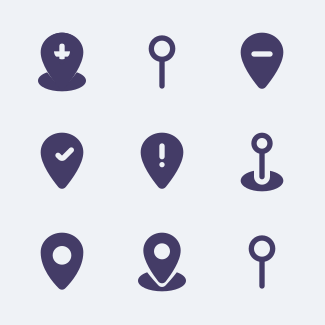 Map asset icons pack