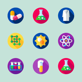 Chemistry icons pack