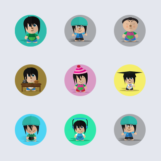 Boy Expression icons pack