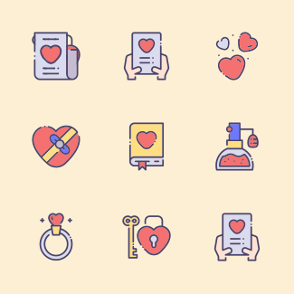 Love 1 icons pack