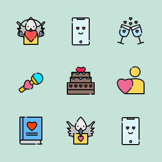 Love icons pack