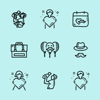Father's Day Doodles icons pack