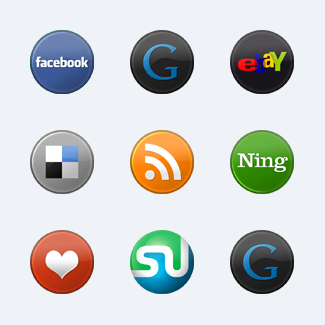 Circular Social Media icons pack