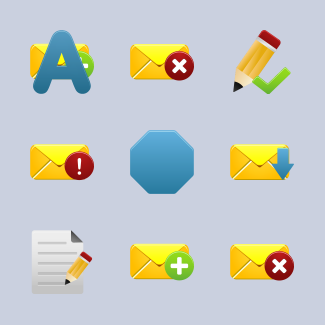 Pretty Office 9 icons pack