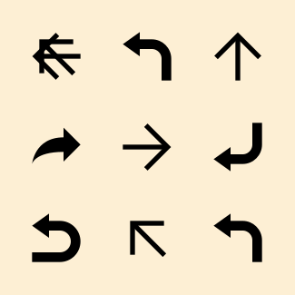 Arrows. Android L (Lollipop) icons pack