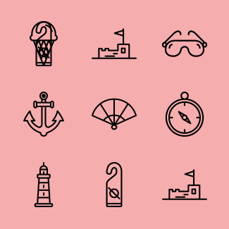 Our last summer icons pack