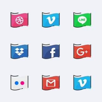 Social Media J.01 icons pack