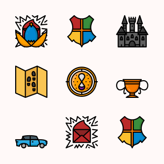 Harry Potter Colour Collection icons pack