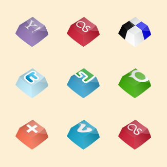 Social Keys Icon Pack icons pack