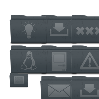 Leox Graphite icons pack