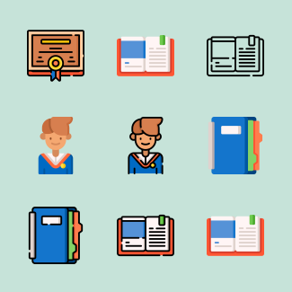 High School icons pack