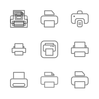 Printer icons pack