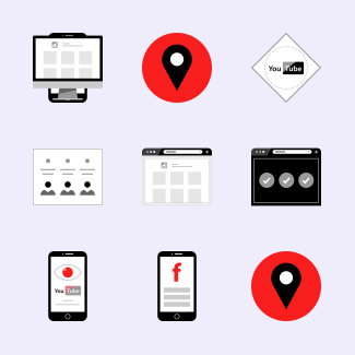Internet SEO Marketing icons pack