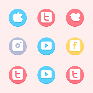 Social Media 1 icons pack
