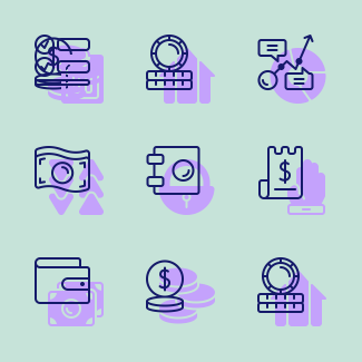 Accounting icons pack