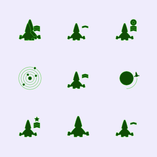 Space and Ships icons pack