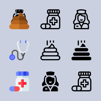 Veterinary icons pack