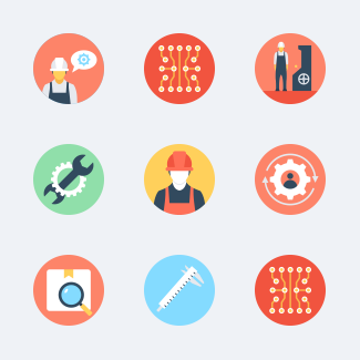 Manufacturing and Production icons pack
