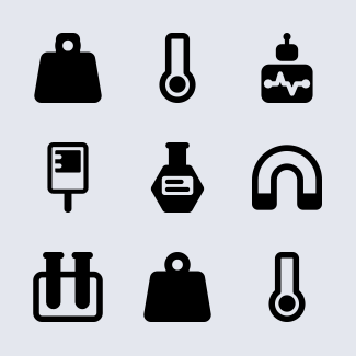 Science and medicine icons pack