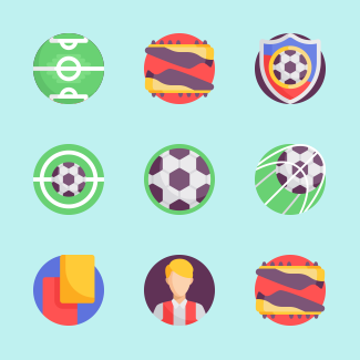 Soccer icons pack