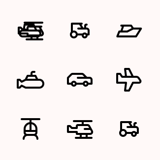 Vehicle Set icons pack