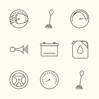 Car Parts icons pack