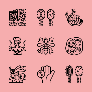 Virus Transmission icons pack