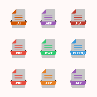 Adobe Creative Suite | File Extensions V1 icons pack