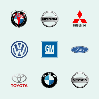 Car brands icons pack