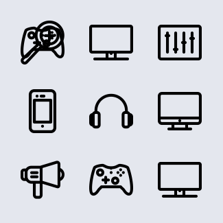 Multimedia icons pack