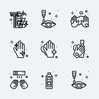 Hygiene icons pack