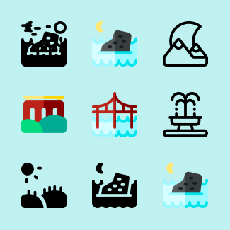 Landscapes icons pack