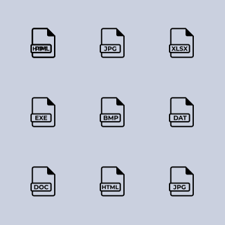 File format simple 1 icons pack