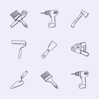 Construction Tools icons pack