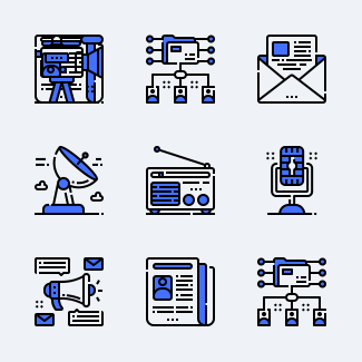 Communication icons pack