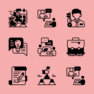 Business And Employeement icons pack
