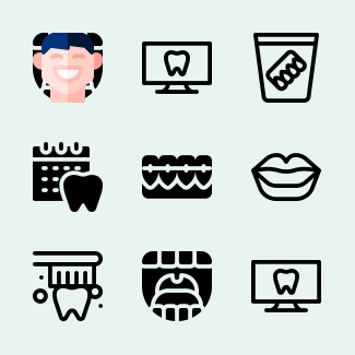 Dental Care icons pack