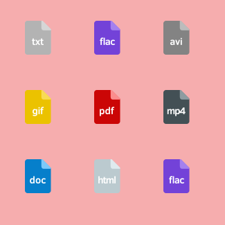 File extensions icons pack