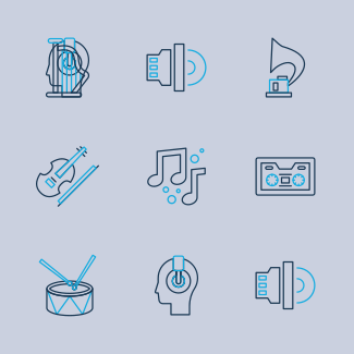 Music 4 icons pack
