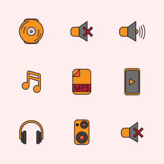Music icons pack