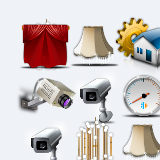 House Management Icon Set icons pack