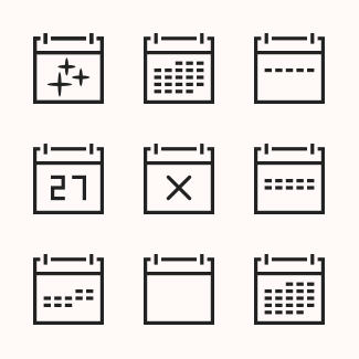 Calendar icons pack