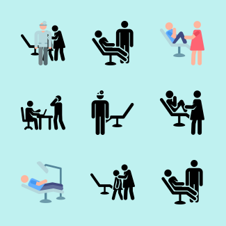 Dentist icons pack
