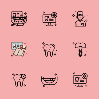Dentist icons pack